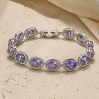 Cubic Zirconia Link Bracelet