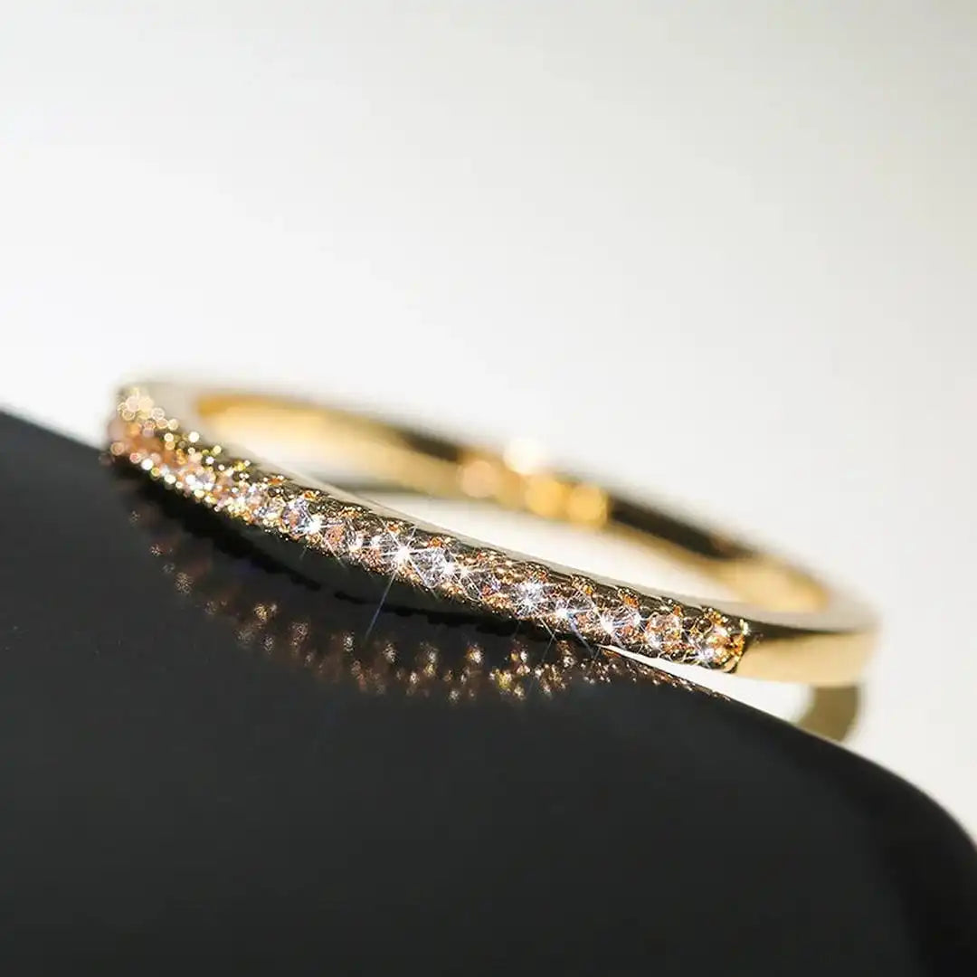 Elyse Thin Pavé Band