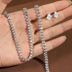 Clear Round Cubic Zirconia Bridal Set