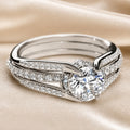 Round Halo Wrap Ring