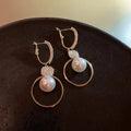 Pearl and Bead Drop Earrings