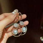 Pearl and Bead Drop Earrings